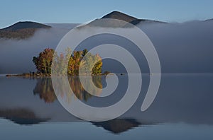 Chittenden Reservoir in the Fog