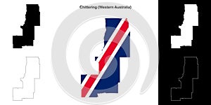 Chittering outline map