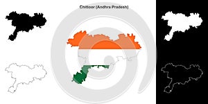 Chittoor outline map