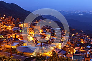 Chiu fen village at night