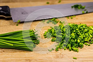 Chive, fesh cut leaves