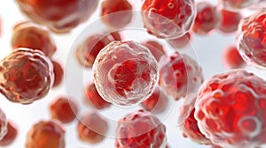 Chlamydia Trachomatis Bacteria in Human Cells - Microscopic View