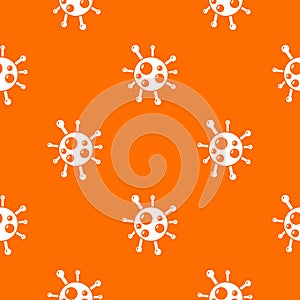 Chlamydia virus pattern vector orange