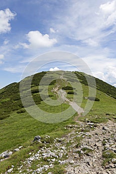 Chleb, the high Peak in Mountains Little Fatra in Slovakia