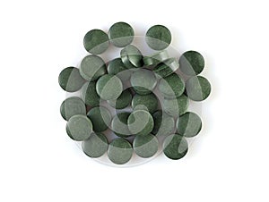Chlorella tablets are food supplements.