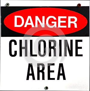 Chlorine Danger Sign photo