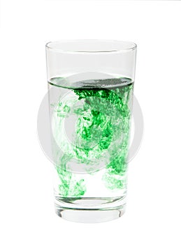 Chlorophyll in glass isolated