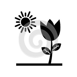 Chlorophyll  Glyph Style vector icon which can easily modify or edit