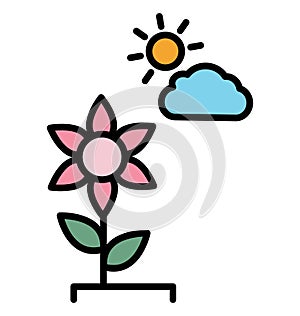 Chlorophyll Isolated Vector Icon that can be easily modified or edit