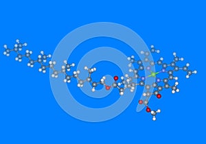 Chlorophyll A molecular model