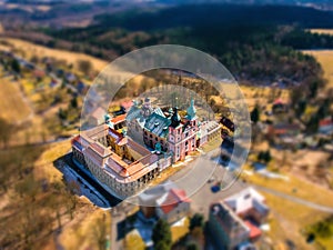 Chlum Castle drone foto photo