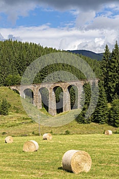 Chmarossky viaduct, old railroad, Telgart, Slovakia