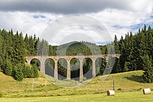 Chmarossky viadukt, stará železnice, Telgárt, Slovensko