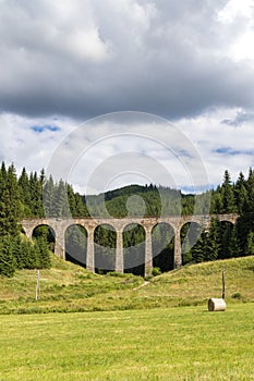 Chmarossky viadukt, stará železnice, Telgárt, Slovensko