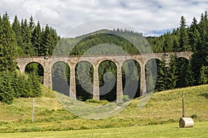 Chmarossky viaduct, old railroad, Telgart, Slovakia