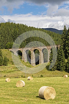 Chmarošský viadukt, stará železnica, Telgárt, Slovensko