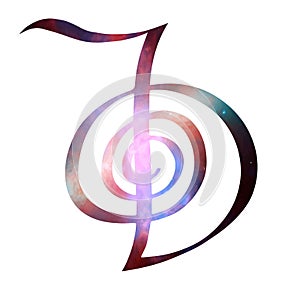 Cho Ku Rei Usui Reiki Symbol - power universe background