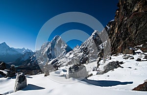 Cho La pass in Himalayas