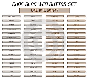 Choc Bloc Web Button Set