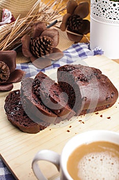 Choc chip pound cake