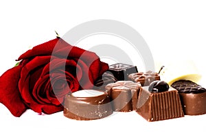 Chocholate and rose