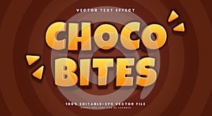 Choco Bites Editable Text Effect Template