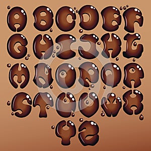 Choco brown full roundish font