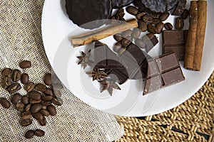 Choco with coffee and cinnamon 32