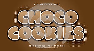 Choco Cookies editable text effect Template