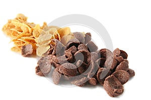 Choco and corn flakes