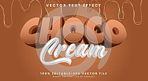 Choco Cream editable text effect Template