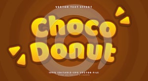 Choco Donut 3d editable text effect
