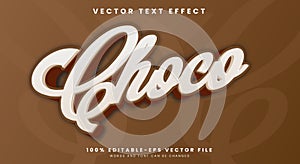 Choco editable text effect Template