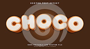 Choco editable text effect Template