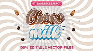 Choco Milk editable text