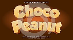 Choco Peanut editable text effect