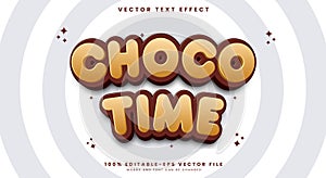 Choco Time Editable Text Effect Template