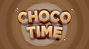 Choco Time Editable Text Effect Template