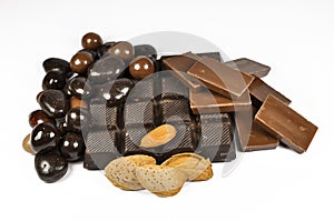 Chocolate with almonds