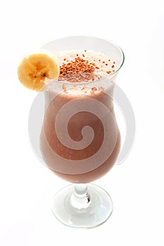 Chocolate banana milkshake