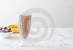 chocolate banana milkshake