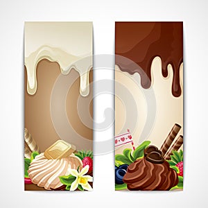 Chocolate banners vertical