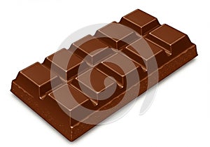Chocolate bar consisting of ten rectangular segments in a 5x2