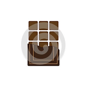 Chocolate bar icon - vecto rsign photo