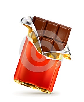 Chocolate bar illustration photo