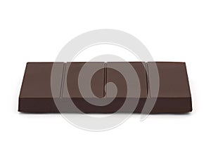 Chocolate bar isolated on white background