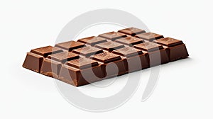 Chocolate Bar Look Dilicious on Blurry White Background photo