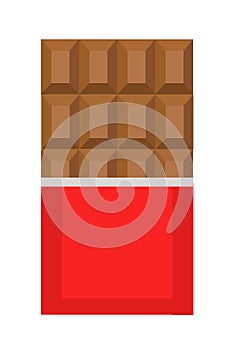 chocolate bar vector illustration