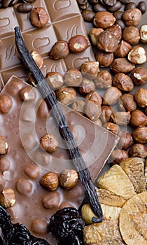 Čokoláda bary lieskové orechy 