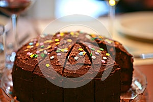 Chocolate birthday cake